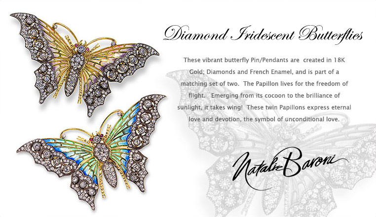 Diamond Iridescent Butterflies